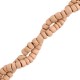 Coconut beads disc 4mm Tan brown
